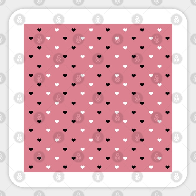 Valentine's Day hearts pattern Sticker by jen28